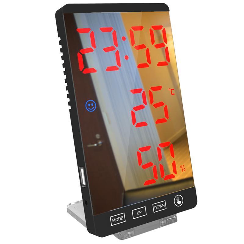 Multifunctional LED Mirror Electronic Alarm Clock