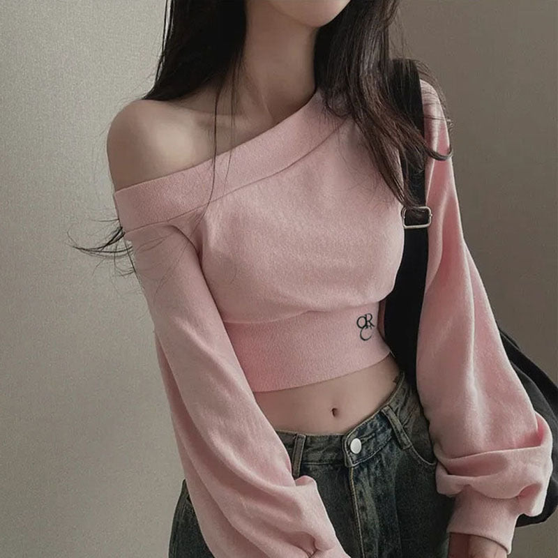 Hot Girl Slimming And Short Midriff-baring Sweatshirt Female