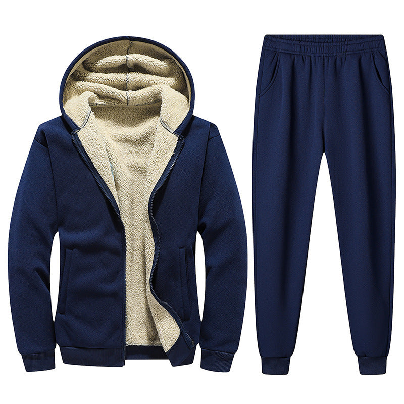 Autumn Winter Coat Pants Breathable Two-piece Casual